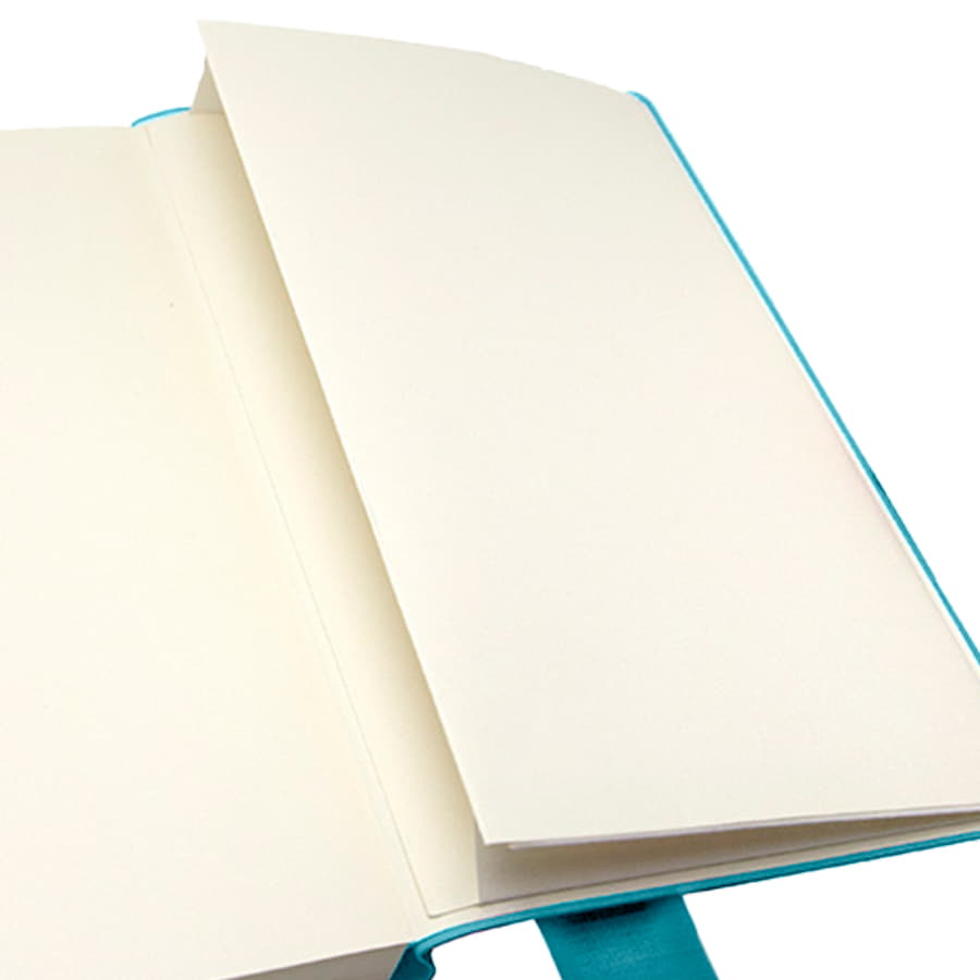 Бизнес-блокнот А5  "Provence", бирюзовый, мягкая обложка, в клетку