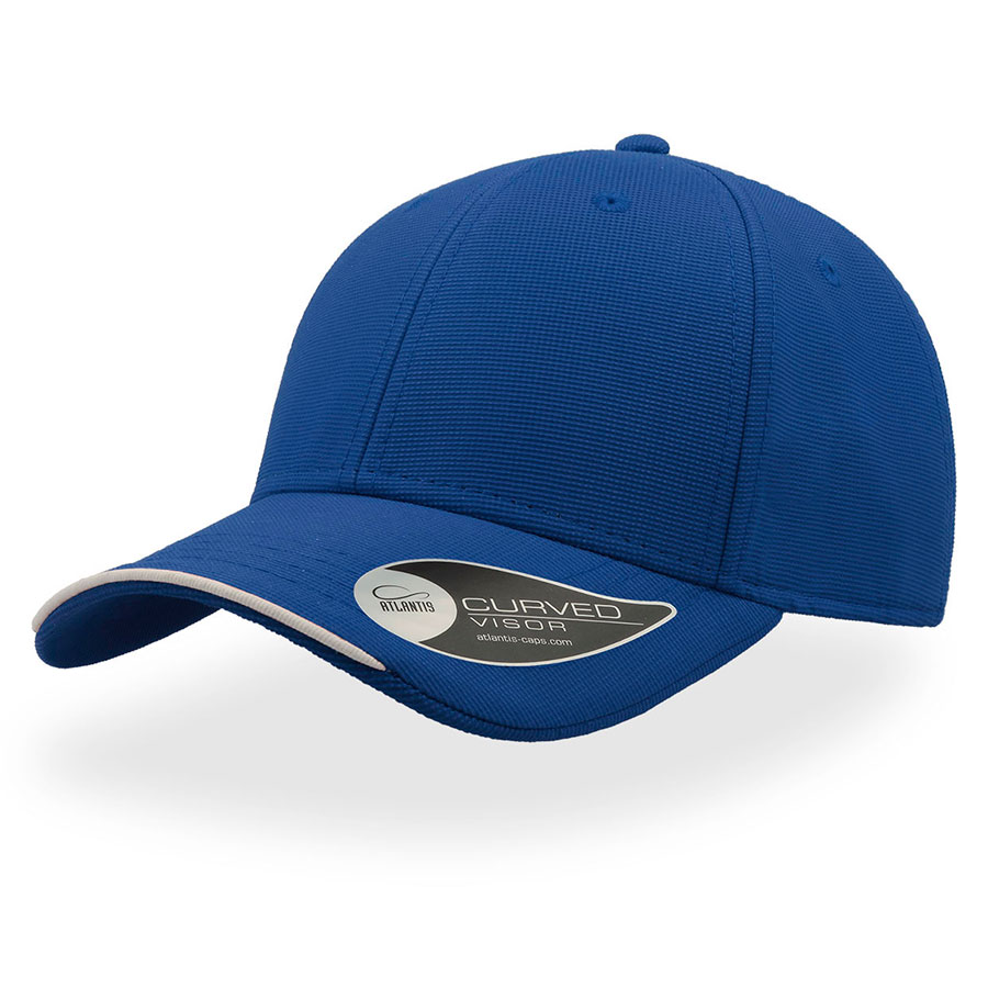 Бейсболка "ESTORIL", 6 клиньев, застежка на липучке; синий; 100% полиэстер, 150 г/м2