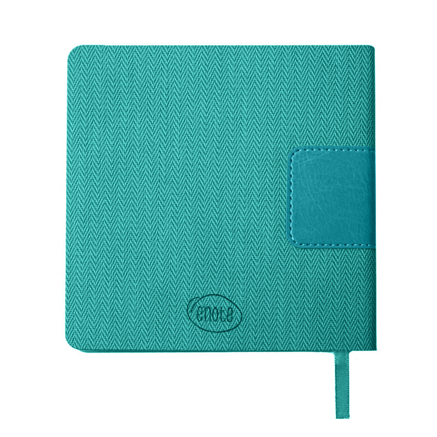 Ежедневник недатированный Scotty, А5-,  бирюзовый, кремовый блок, без обреза