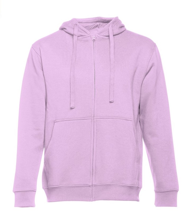 Толстовка мужская с капюшоном на молнии AMSTERDAM, сиреневый, M, 50% хлопок, 50% полиэстер, 320 г/м2