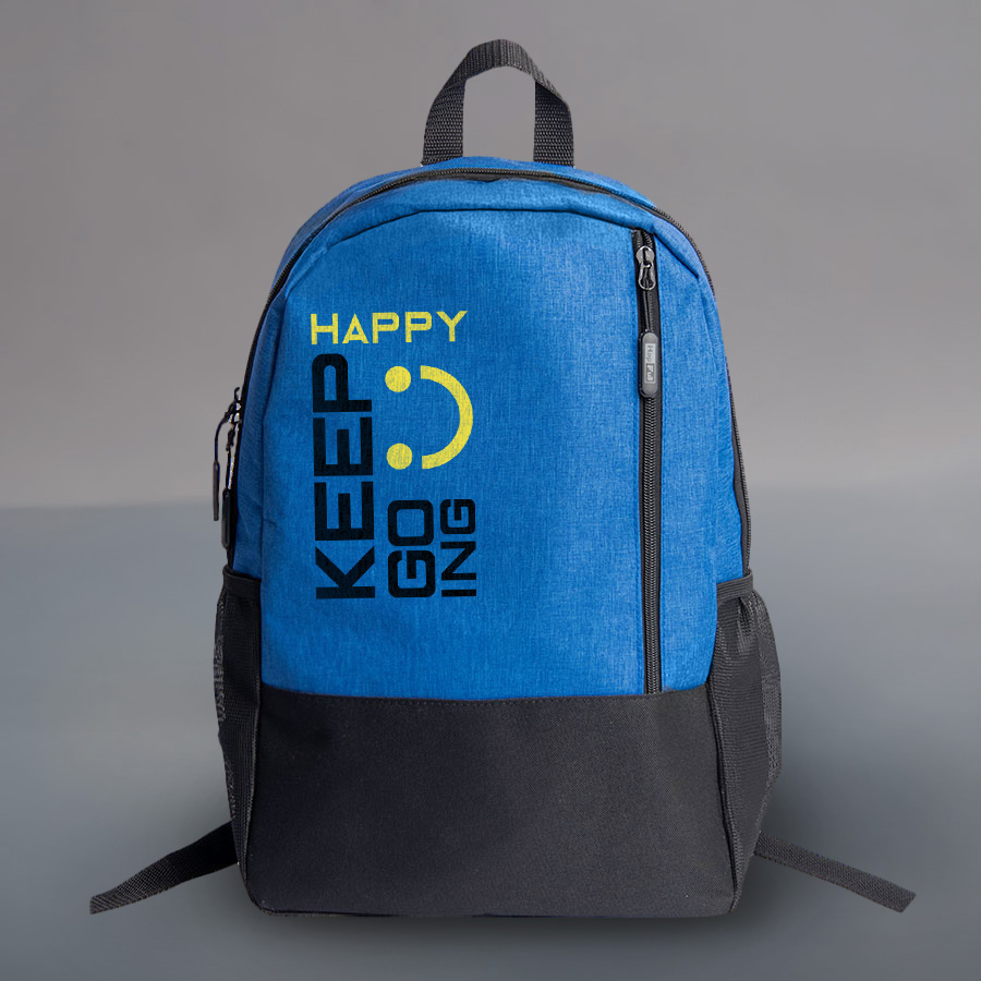 Рюкзак водостойкий "PULL", синий/чёрный, 45 x 28 x 11 см, 100% полиэстер 300D+600D