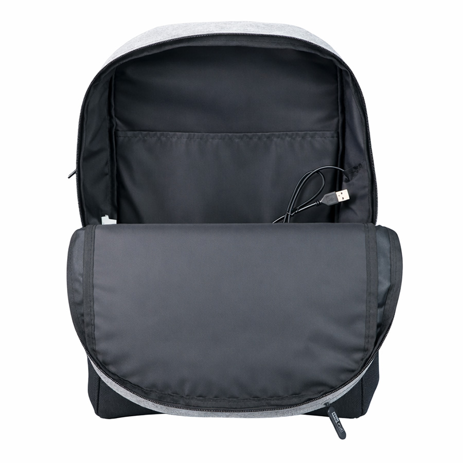 Рюкзак водостойкий "PULL", т.синий/чёрный, 45 x 28 x 11 см, 100% полиэстер 300D+600D