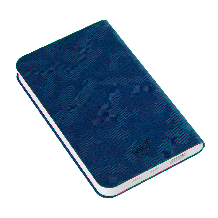 Универсальный аккумулятор "Tabby" (5000mAh), синий, 7,5х12,1х1,1см