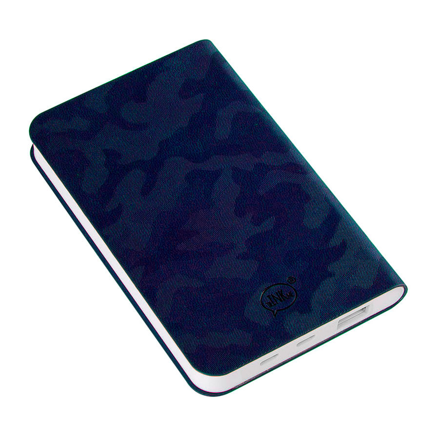 Универсальный аккумулятор "Tabby" (5000mAh), темно-синий, 7,5х12,1х1,1см