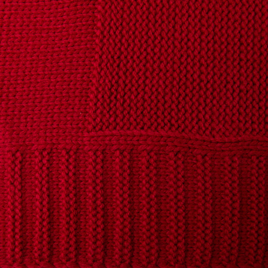 Плед ELSKER MIDI, красный, шерсть 30%, акрил 70%, 150*200 см