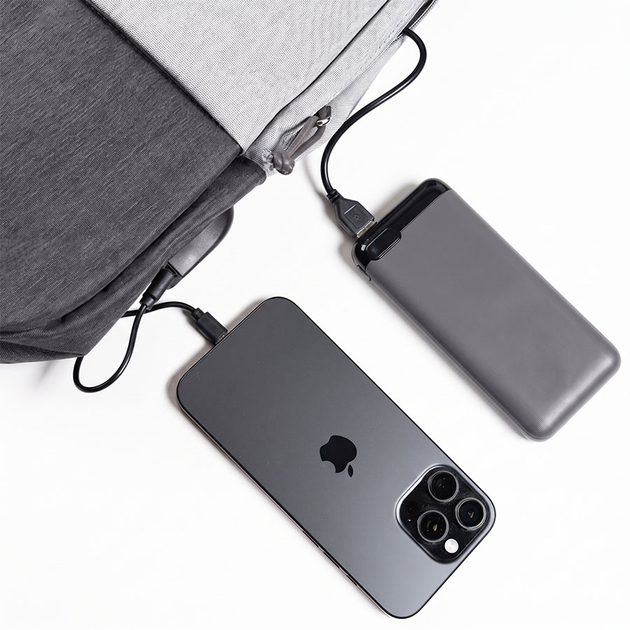 Набор подарочный POWER BEAM: рюкзак c USB портом и power bank 