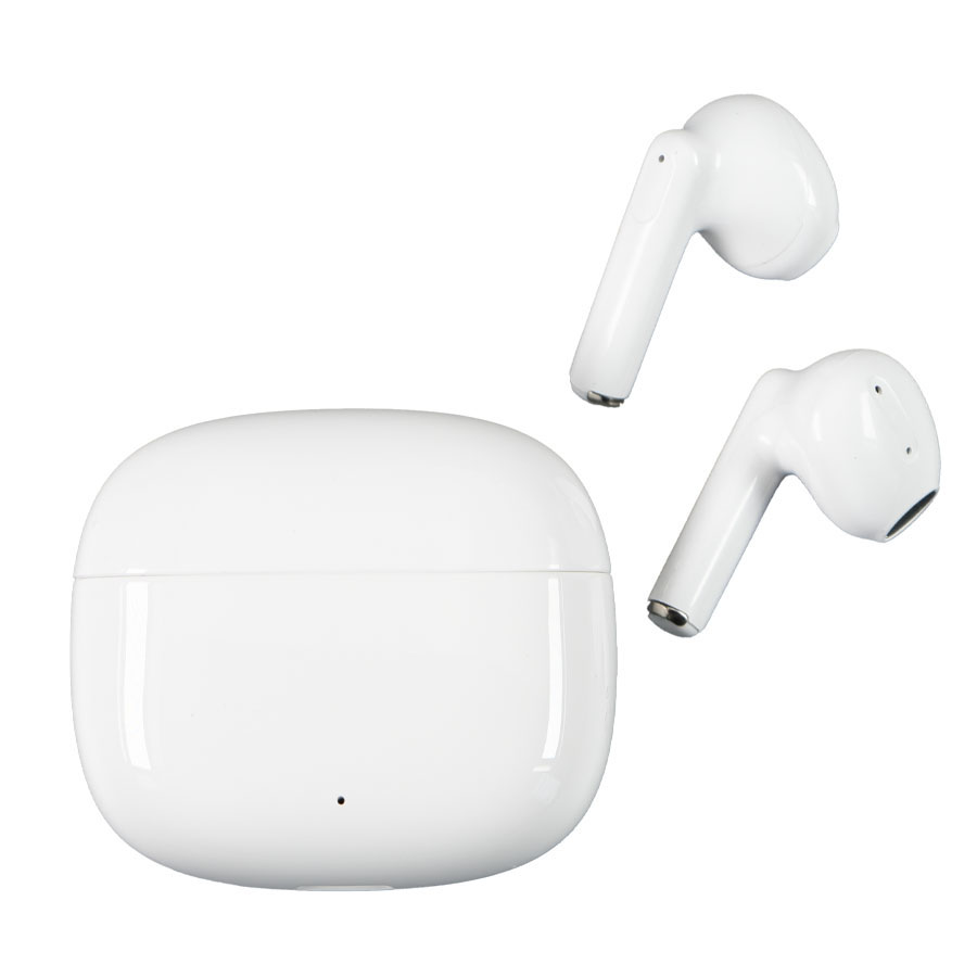 Наушники ECHO беспроводные без амбушюр, пластиковый корпус, белые