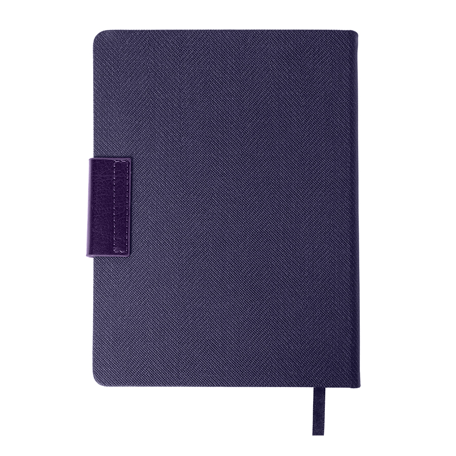 Ежедневник недатированный Mod, А5, фиолетовый, кремовый блок
