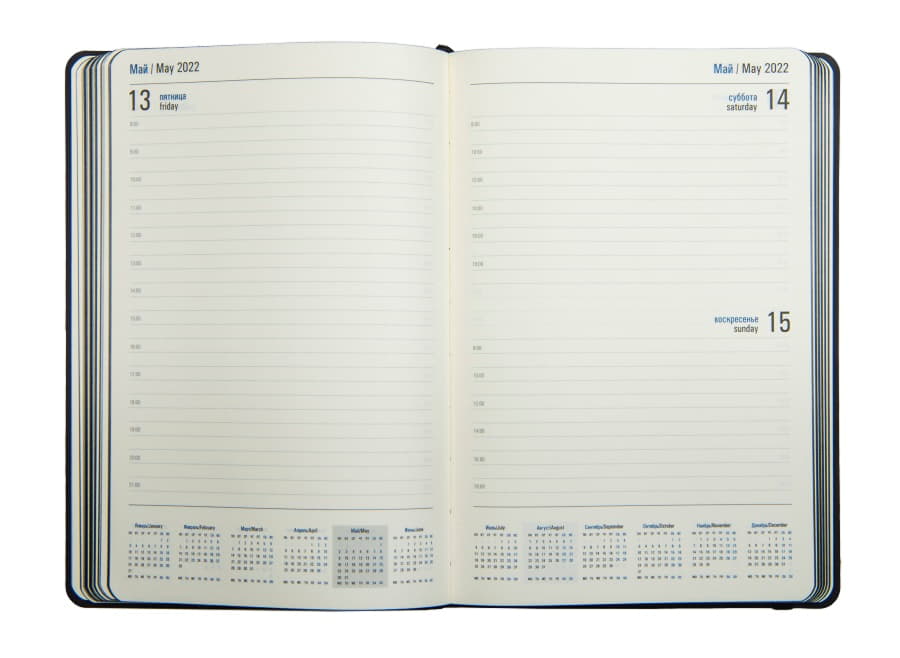 Ежедневник датированный на 2022 год Shady, А5,  зеленый, кремовый блок, темно-зеленый обрез