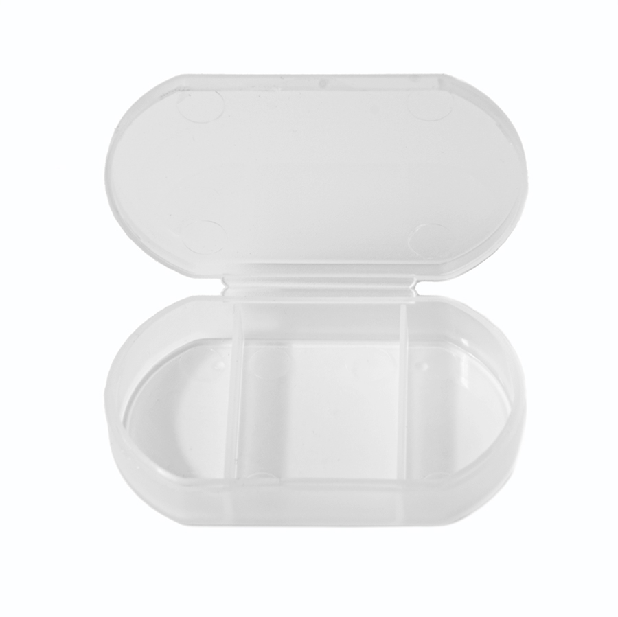 Витаминница TRIZONE, 3 отсека; 6 x 1.3 x 3.9 см; пластик, прозрачная