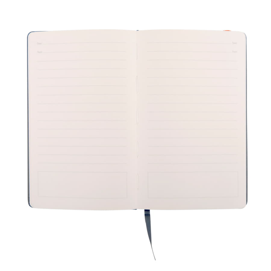 Бизнес-блокнот "Fancy", 130*210 мм, серый/желтый, твердая обложка,  резинка 10 мм, блок-линейка