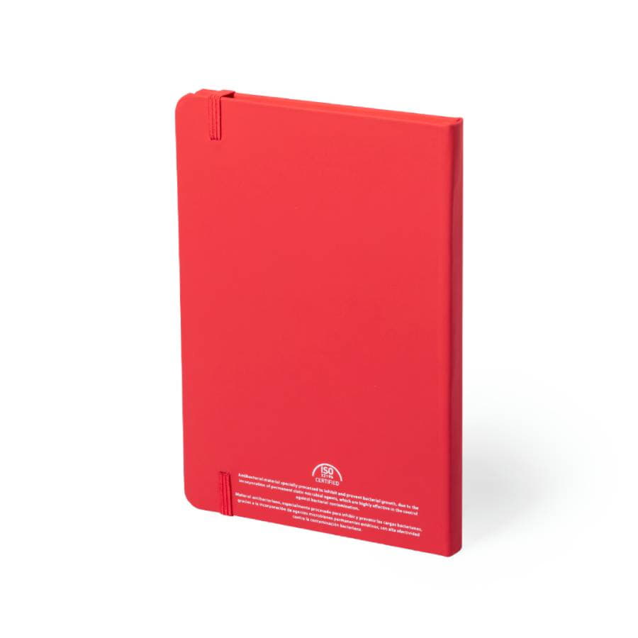 Блокнот для записей KIOTO, с антибактериальным покрытием, формат A5, ПУ, 14.7 x 21 x 1.5 см, белый