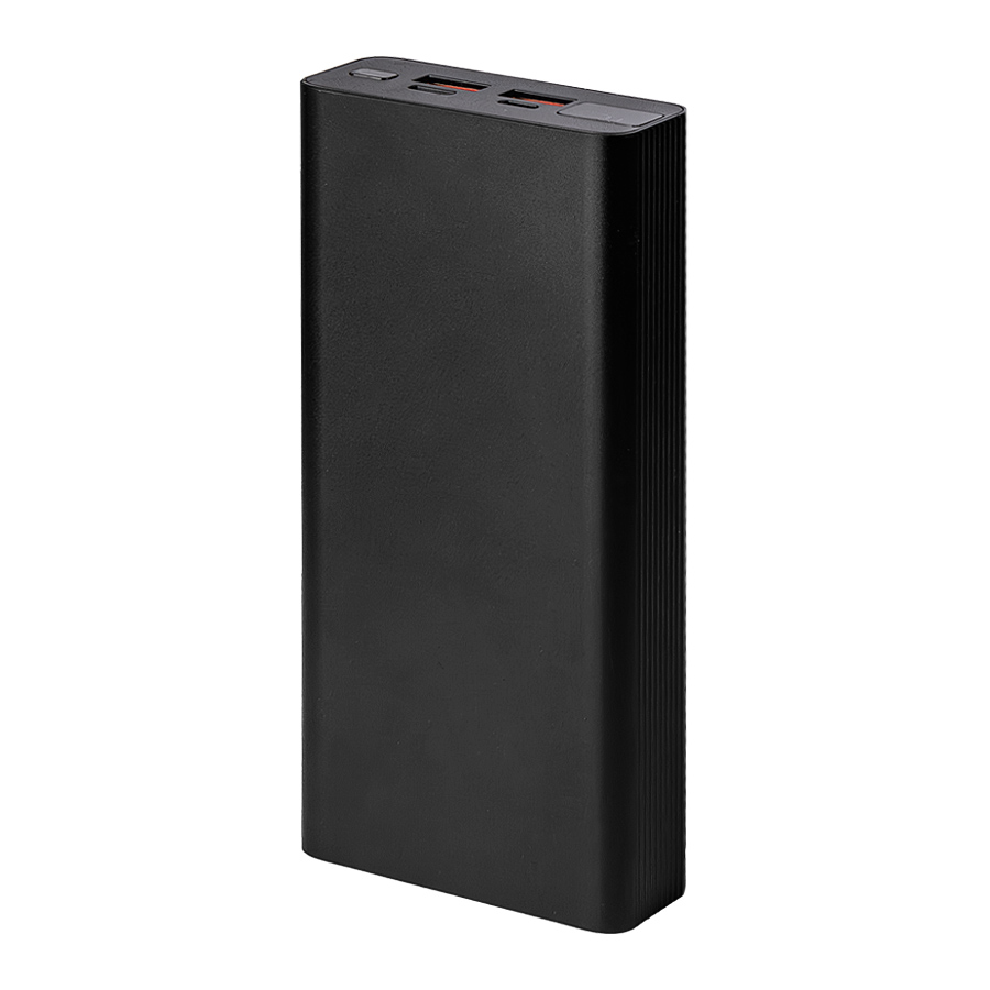 Универсальный аккумулятор Iron line 20 (20000 мАч), металл, черный, 14,7х6.6х2,7 см