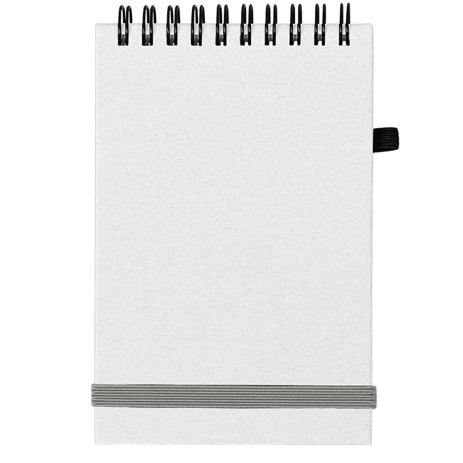 Блокнот на спирали MEMO, размер 95х145 мм,белый, блок в клетку