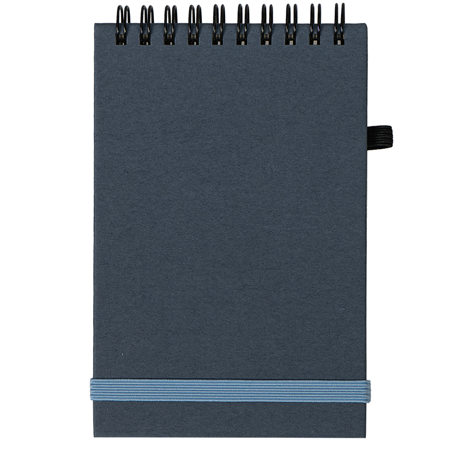 Блокнот на спирали MEMO, размер 95х145 мм, синий, блок в клетку