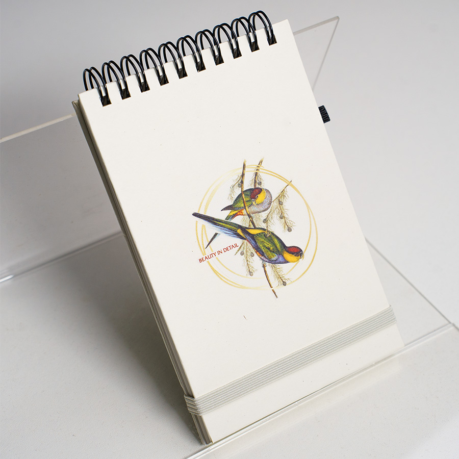 Блокнот на спирали MEMO, размер 95х145 мм, синий, блок в клетку