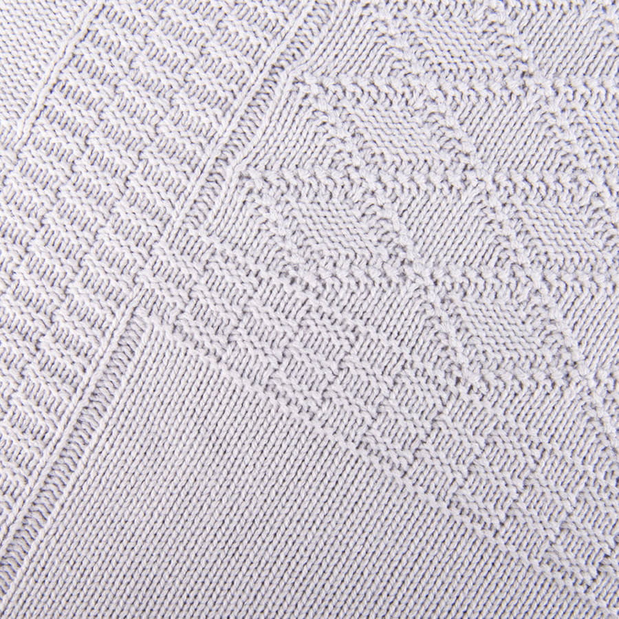 Плед LYKKE MINI, серый, шерсть 30%, акрил 70%, 120*170 см