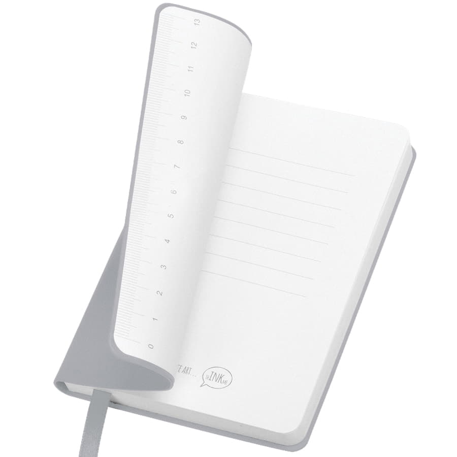 Блокнот  А6 "URBAN", мягкая обложка, серый, в клетку