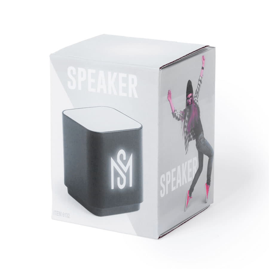 Портативная Bluetooth-колонка LUNEM с подсветкой, пластик