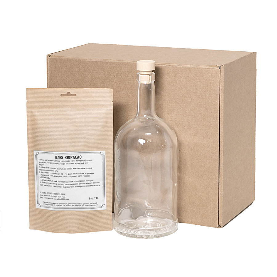 Набор  "Сам себе сомелье" для приготовления авторского напитка Блю Кюрасао