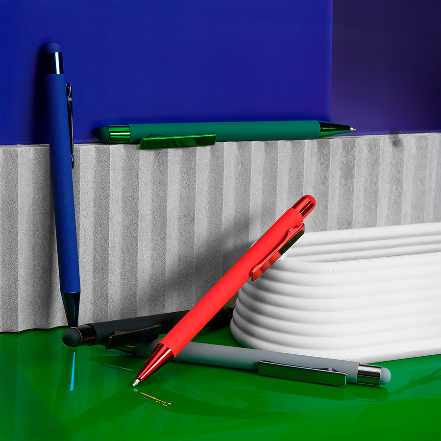 Ручка шариковая FACTOR COLOR со стилусом