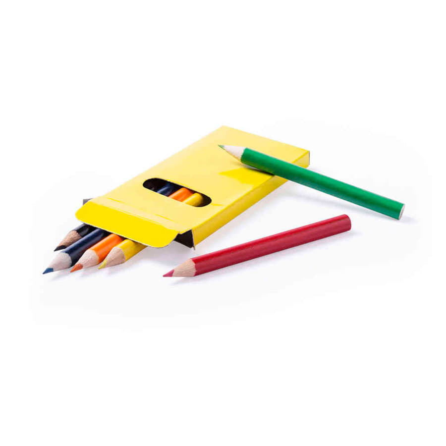 Набор цветных карандашей GARTEN (6шт.), черный, 5 x 9.3 x 0.8 см, дерево, картон