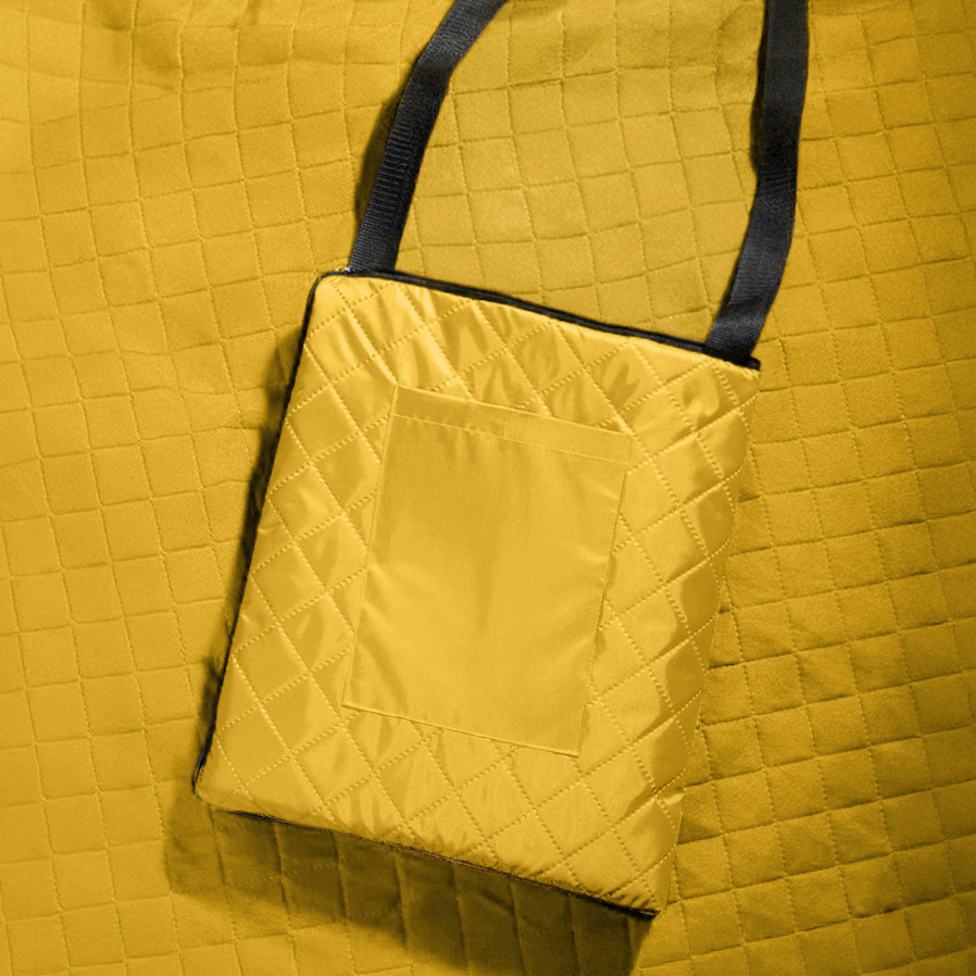 Плед для пикника "Rest"; жёлтый; 115 х 140 см; двухсторонний материал флис 150 гр/м2+оксфорд  210 T