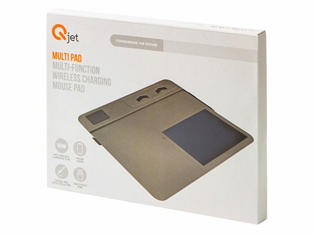 Многофункциональный коврик для мыши «Multi Pad» с беспроводной зарядкой и LCD экраном, 10 Вт