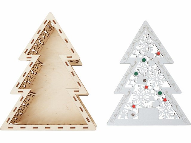 Шкатулка из фанеры в виде елки «Firytale»