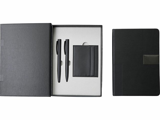 Подарочный набор «Goethe» с блокнотом А5, 2-мя ручками и картхолдером