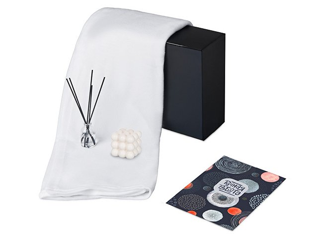 Подарочный набор «Re:y. Cocoon с пледом, свечой и диффузором