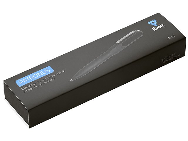 Ручка шариковая металлическая «Patronus» с флеш-картой на 16 Гб