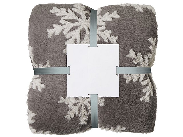 Плед Snowflake новогодний с капюшоном