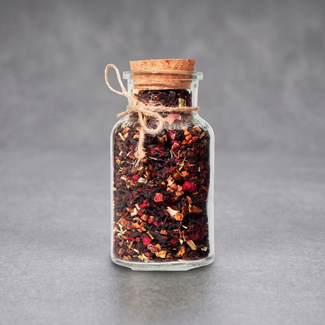 Чай черный с соком ананаса, вишней, гранатом и лемонграссом, мини