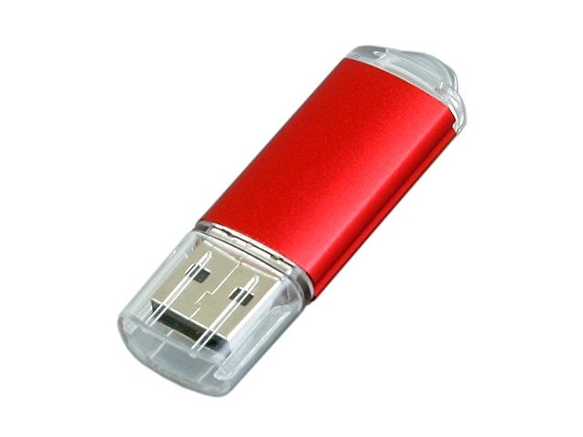 USB 2.0- флешка на 32 Гб с прозрачным колпачком