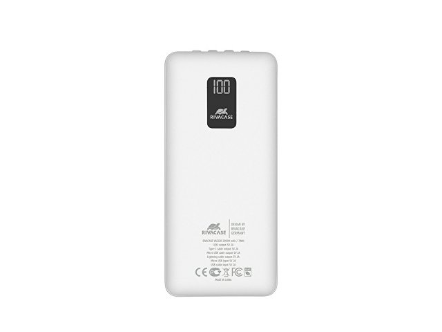 Внешний аккумулятор с дисплеем и встроенными кабелями VA2220, 20000 mAh