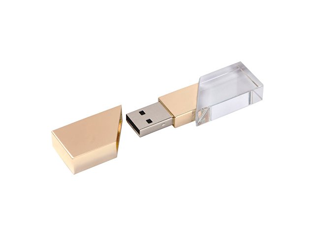 USB 2.0- флешка на 512 Мб кристалл в металле