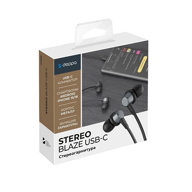 Стереогарнитура Stereo Blaze Type-C