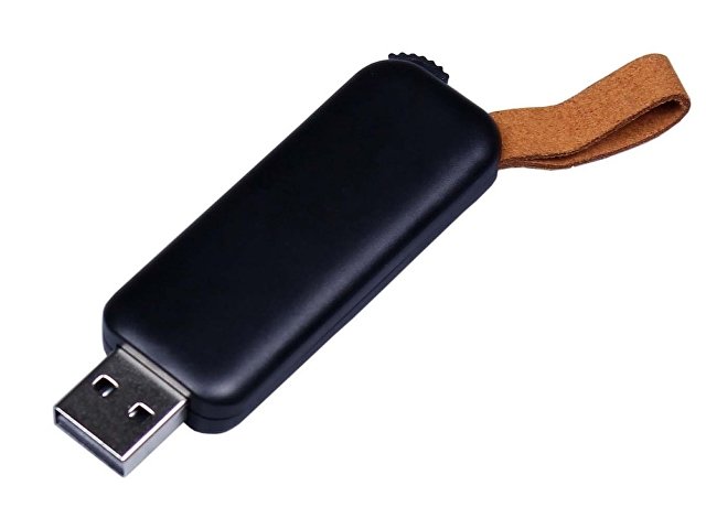 USB 2.0- флешка промо на 8 Гб прямоугольной формы, выдвижной механизм