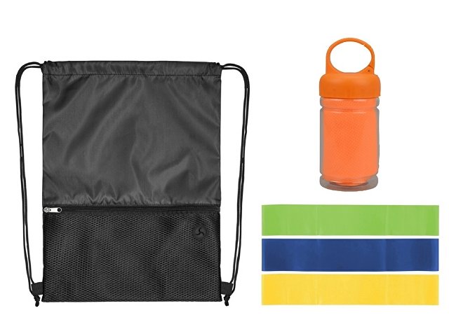 Набор для спорта с полотенцем и фитнес-резинками