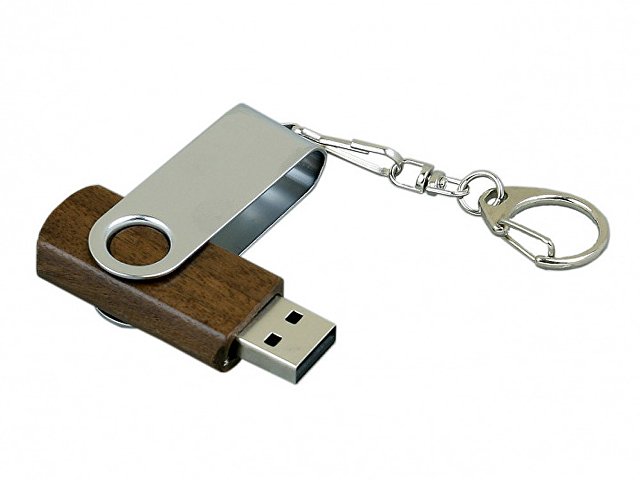 USB 2.0- флешка промо на 64 Гб с поворотным механизмом