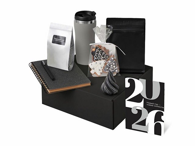 Подарочный набор «Re:Charge» с термокружкой, кофе и блокнотом