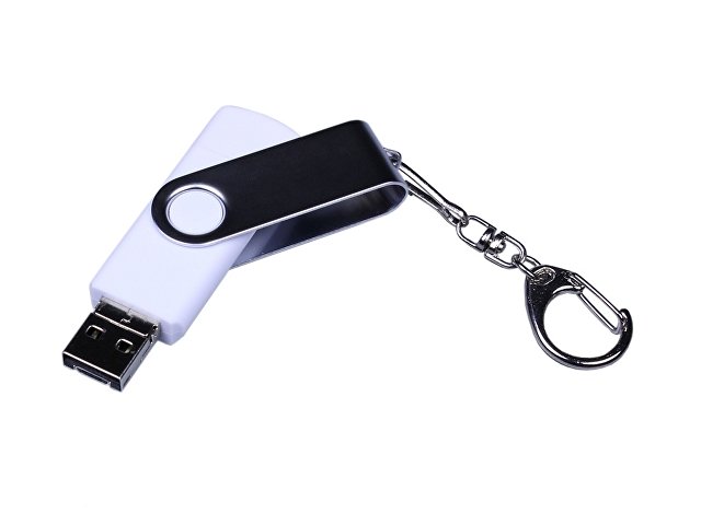 USB 2.0/micro USB/Type-C- флешка на 32 Гб c поворотным механизмом