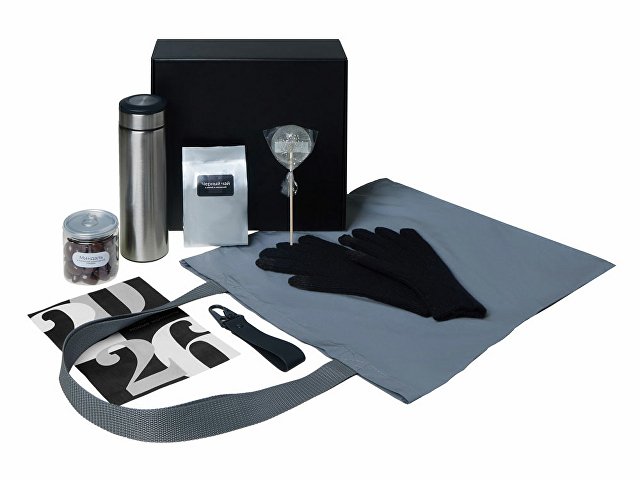 Подарочный набор «Re:Breathe» с перчатками, термосом и чаем