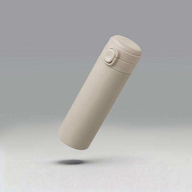 Вакуумная термокружка c кнопкой «Guard», soft-touch, 400 мл, тубус
