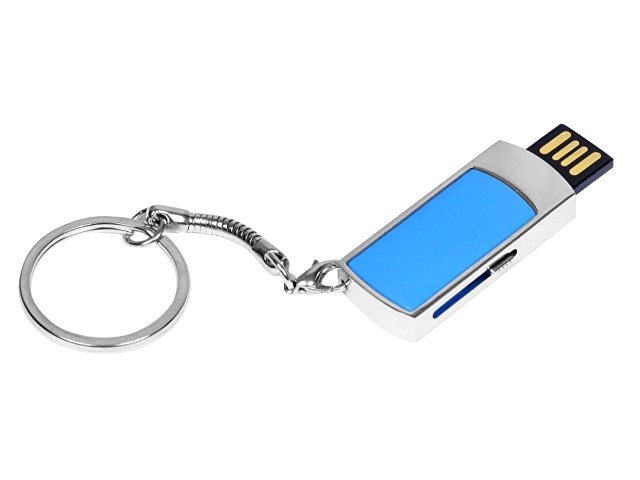 USB 2.0- флешка на 64 Гб с выдвижным механизмом и мини чипом