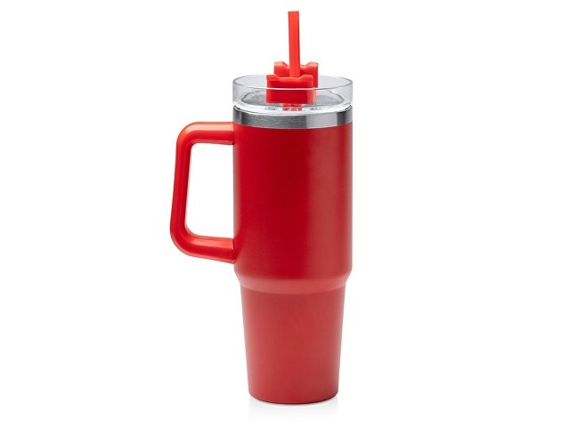 Термокружка «Крэнстон» с трубочкой и поворотной крышкой, 850 мл
