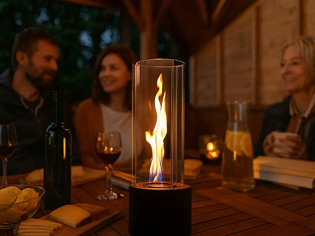 Биокамин с вьющимся пламенем «Dance of flame»