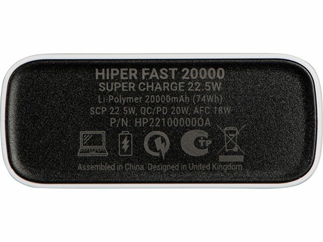 Портативный внешний аккумулятор «FAST», 20000 mAh