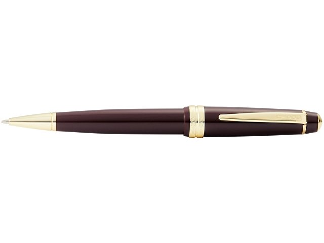 Ручка пластиковая шариковая «Bailey Light Polished Burgundy Resin and Gold Tone»